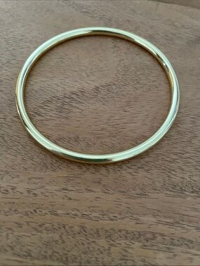 Minimalist  Shiny Gold Slim Bangle Bracelet 6